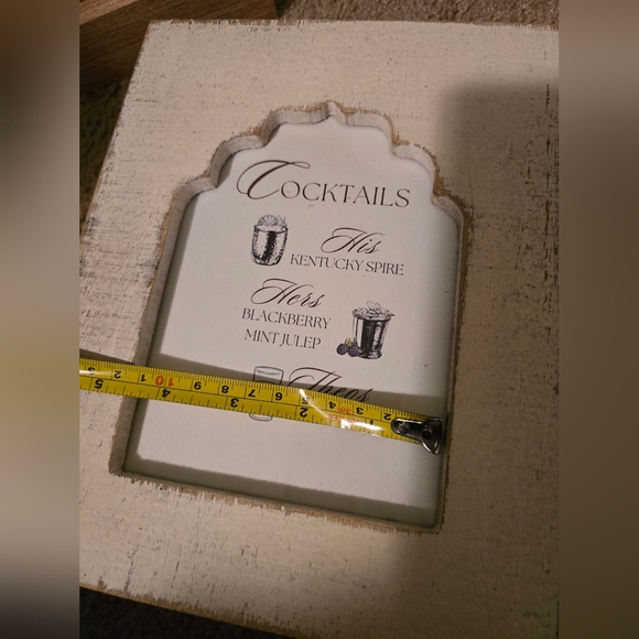 Rustic White Cocktail Menu Frame - Picture 4 of 4